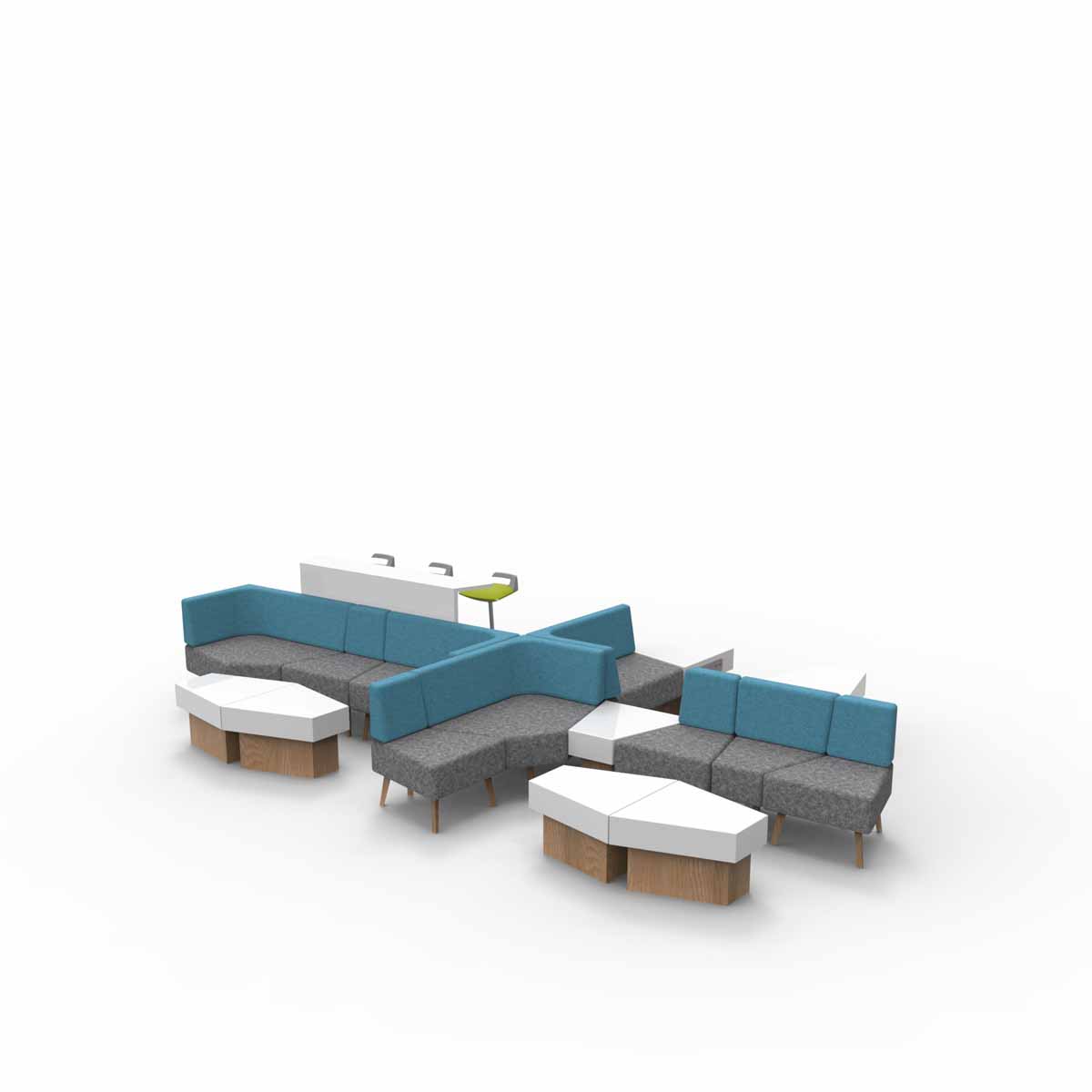 Trident Sofa工作島沙發(fā)圖片_3人位沙發(fā)